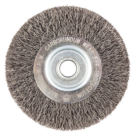 Crimped Steel 4 In Dia X 12 In Wd Wire Wheel Brush 443m8166254443054 Grainger