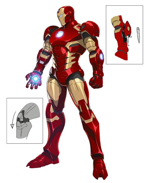 Iron Man Concept Art - Marvel vs. Capcom: Infinite Art Gallery