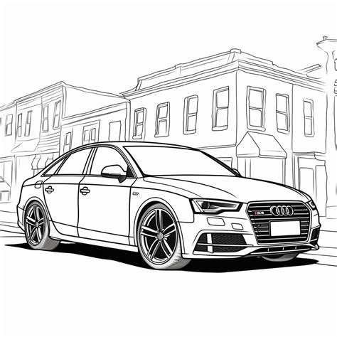 Audi A4 Coloring Pages