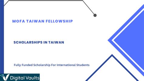 Mofa Taiwan Fellowship Study In Taiwan Fully Funded