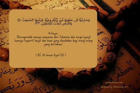 Surah Ali Imran Ayat 133 Arab Latin Dan Artinya Tentang Perintah