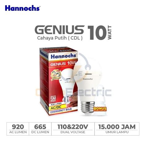 Jual Led Hannochs Genius Watt Emergency Lampu Emergency Hannochs