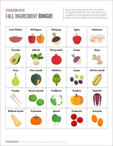 3 Ways To Eat More Veggies Free Foodie Bingo Printable Cook Smarts