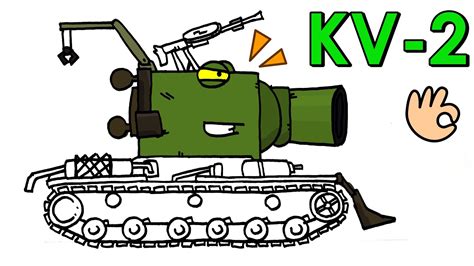 Cara Menggambar Tank Kartun Kv 2 Ranzareng Tank Drawing Easy Youtube