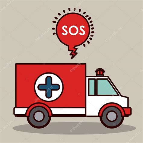 Diseño del servicio de emergencia Vector de stock por grgroupstock