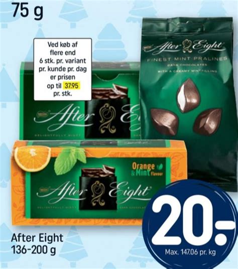 After Eight Finest Mint Pralines Mintchokolade Rema 1000 November