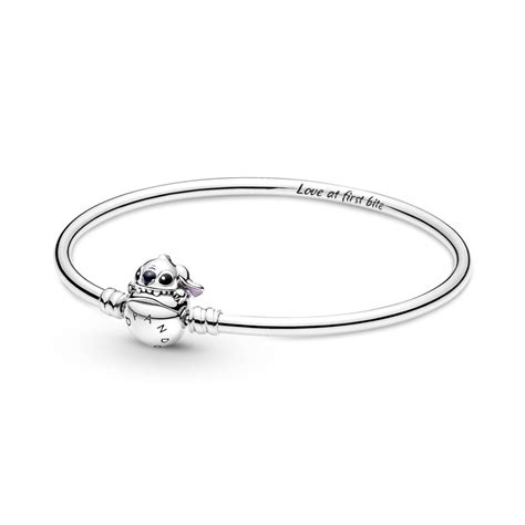 Bangle narukvica Pandora Moments Disney Stitch koji grize kopču PANDORA