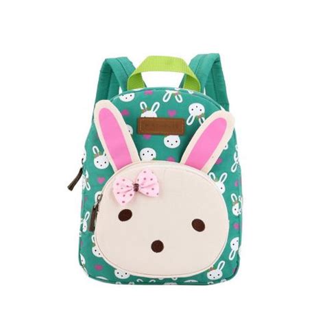 Cute Rabbit Kids School Bag Toddler Backpack Canvas Travel Backpacks