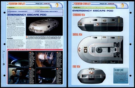 Emergency Escape Pod Other Starships Star Trek Fact File Page