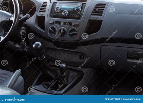 Dashboard And Steering Wheel With Media Control Buttons Of A Mercedes Benz E Class Car Interior