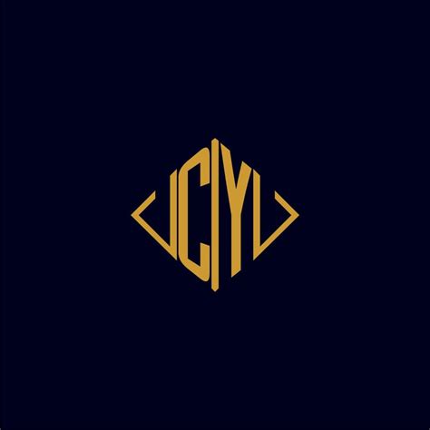 CY initial monogram square logo design ideas 22555732 Vector Art at ...