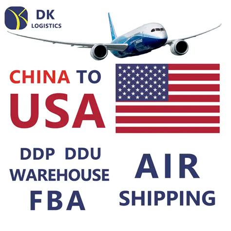 Air Shipping Agent DDP DDU China To USA Canada Door To Door Delivery