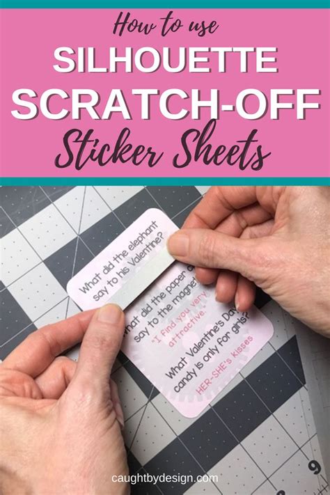 How To Use Silhouette Scratch Off Sticker Sheets Caught By Design