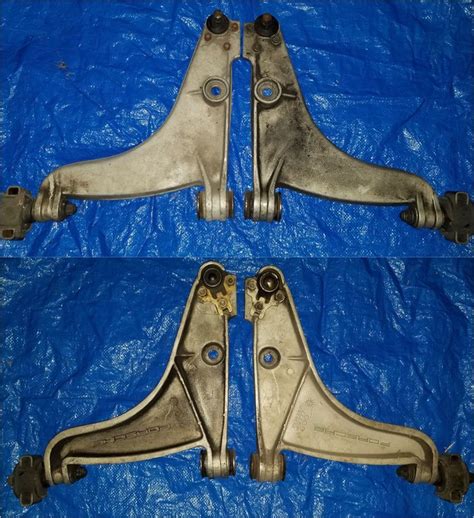 Porsche 944 Aluminum Front Control Arms Modified To Accept Early Steel