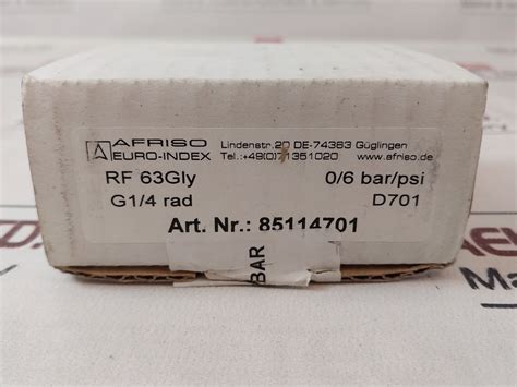 Afriso Meiko 85114701 Pressure Gauge Aeliya Marine