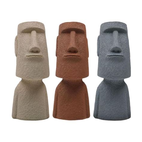 Easter Island Easter Island Planter Heads Statue Plant Pot Office Decor