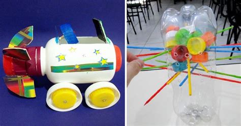 Reciclar Garrafa Pet Brinquedos - Ideias de Brinquedos de Garrafa PET Reciclados - SÓ ESCOLA
