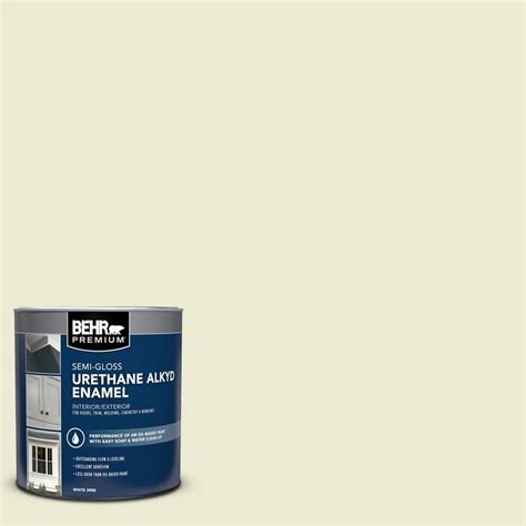 Behr Premium Qt E Celery Ice Semi Gloss Enamel Urethane Alkyd