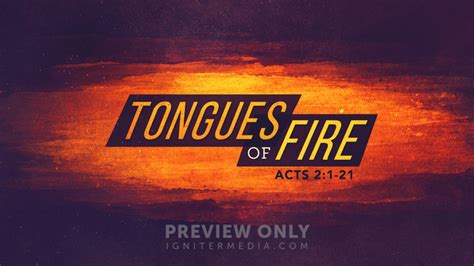 Tongues of Fire - Title Graphics | Igniter Media