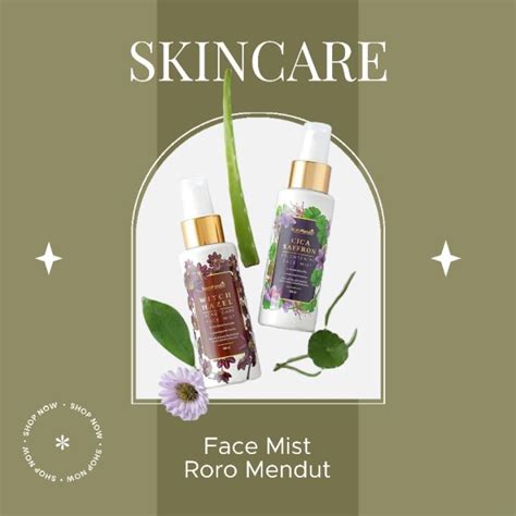 Jual Face Mist Roro Mendut Cica Saffron Brightening Dan Witch Hazel