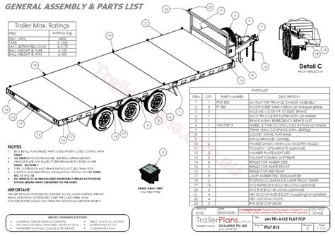 45t Tri Axle Flat Top Trailer Trailer Plans Planbuildsave