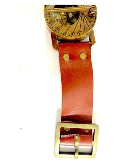 Robin Export Company Antique Steampunk Wrist Brass Compass And Sundial