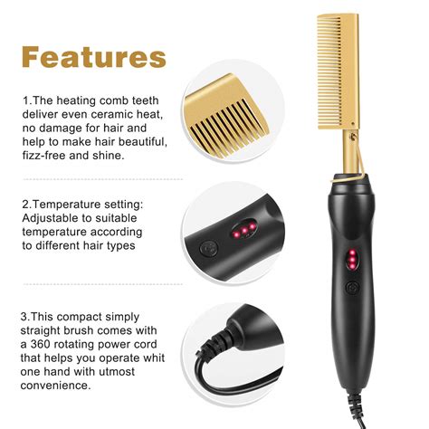 Hot Comb Hair Straightener Electric Hot Com83345 Atelier Yuwaciaojp