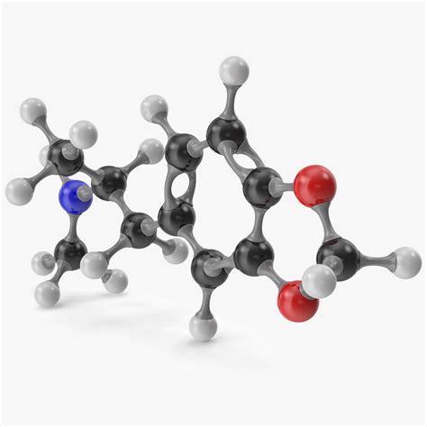 Modelo Molecular De MDMA Modelo 3D 29 3ds Fbx Max Obj Free3D