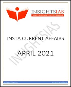 Insights Ias Insta Current Affairs April Printed Notes English