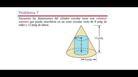 Encuentre Las Dimensiones Del Cilindro Circular Recto Con Volumen