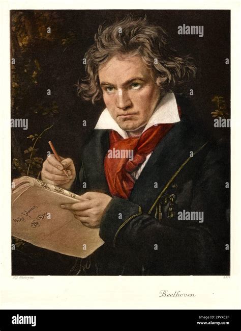 Ludwig Van Beethoven 1770 1827 Compositore Tedesco Il Dipinto