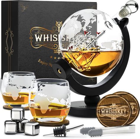 Maverton Whiskey Karaffe Er Whiskygl Ser Set Mit Gravur