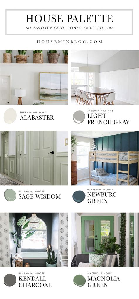 Whole House Paint Color Palette House Mix