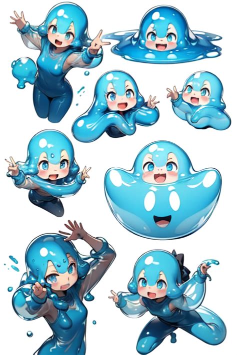 Ai Art Slime Girl By Unctrl Pixai