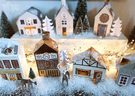 Our DIY $15 Paper Christmas Village | The DIY Mommy