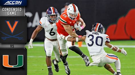 Virginia Vs Miami Condensed Game 2020 ACC Football YouTube