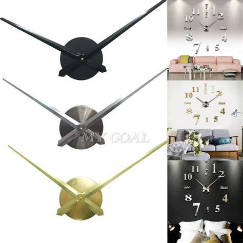 Large Silent Quartz DIY Wall Clock Movement Hands Mechanism Repair