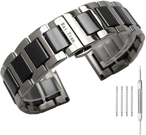 Kai Tian Stainless Steel Ceramic Watch Band Links 18mm20mm