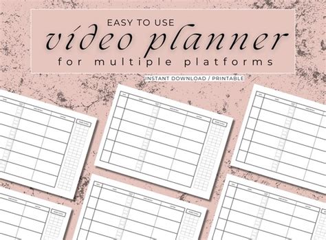 Content Planner Sheet Content Marketing Content Creator Etsy