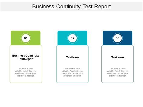 Business Continuity Test Report Ppt Powerpoint Presentation Sample Cpb Presentation Powerpoint