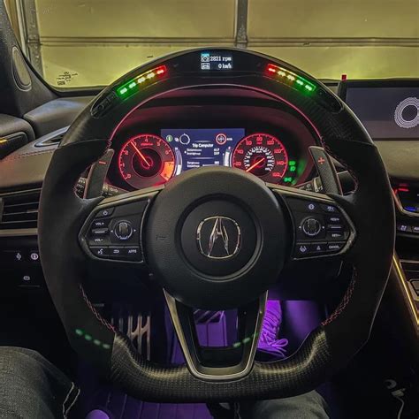 Matte Carbon Fiber Steering Wheel With LED Shift Light X Custom Paddle