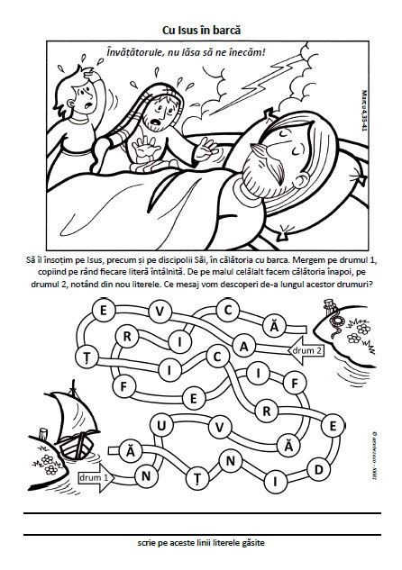 Cu Isus în barcă Resurse pentru cateheză