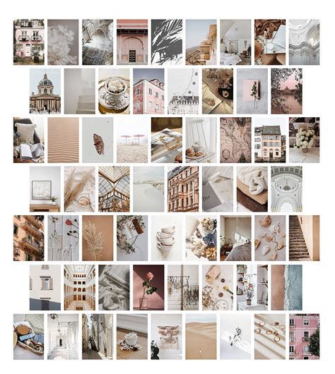 Buy Rose Gold Aesthetic Wall Collage Kit By Boho Cove 60 Set 4x6