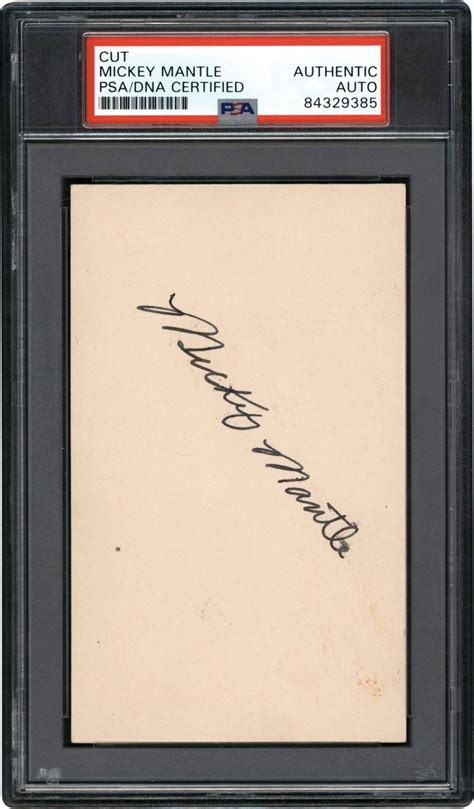 1955 Mickey Mantle Early Vintage Autograph (PSA)