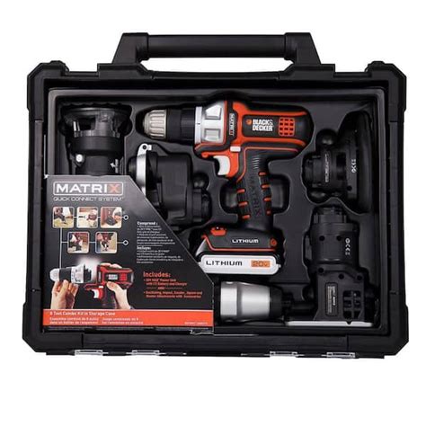 Black Decker V Max Matrix Drill Power Tool Combo Kit Off