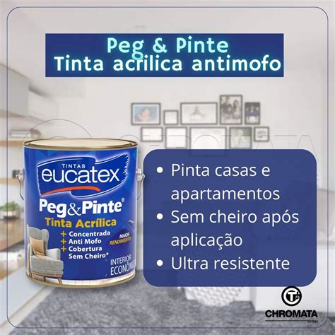 Eucatex Peg Pinte Acr Lico Econ Mico L Chromata Tintas