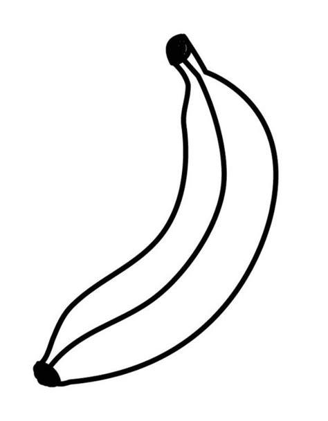 Single Piece Banana Coloring Pages Single Piece Banana