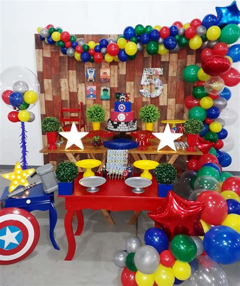 Decoração Vingadores Steffanina Decoração de Festas e Eventos