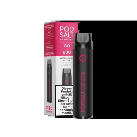 Pod Salt Pod Salt Go Einweg E Zigarette Watermelon Breeze Mg