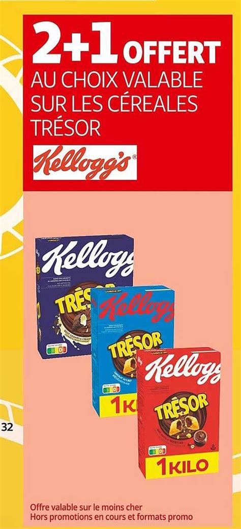 Offre Les C R Ales Tr Sor Kellogg S Chez Auchan